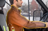 トラックドライバー向け「スマートジャケット」、LEDライトとヒーター作動…コンチネンタルが CES 2019 で公開予定 画像