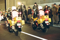 首都高バイク隊、通行規制に出動 画像