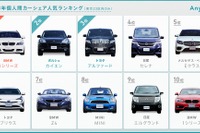 個人間カーシェアで維持費軽減…人気車種ランキングと受取平均金額 画像