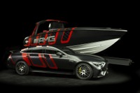 メルセデスAMG GT 4ドアクーペ仕様のパワーボート…エンジン4基で1600馬力 画像