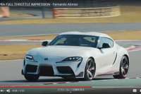 トヨタ スープラ 新型、フェルナンド・アロンソが全開テスト［動画］ 画像