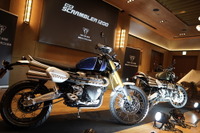 トライアンフ 『スクランブラー1200』発表会は、世界観を意識したグランピングスタイルで 画像