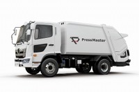 モリタエコノス、プレス式塵芥収集車 中型車をフルモデルチェンジ 安全性向上 画像