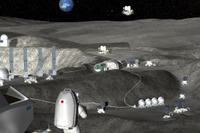 自動化建設機械で月に拠点を、JAXAと鹿島建設が実証実験 画像