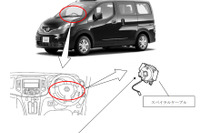 NV200バネットタクシー仕様、ホーン不作動やエアバッグ警告灯点灯のおそれ リコール 画像