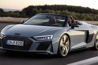 アウディ R8 改良新型、620馬力で最高速331km/hに…ニューヨークモーターショー2019で発表へ 画像