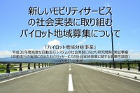 IoTやAIを使ったモビリティサービスの実証実験、地域を公募 経産省 画像