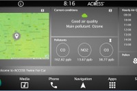 ACCESSとBreezoMeter、走行中の位置情報と連動した大気汚染情報や花粉飛散データ提供へ 画像