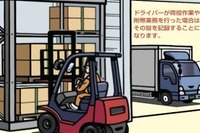 トラックドライバーの荷役作業の記録を義務付け、長時間労働是正 画像