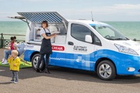 次世代のアイスクリーム販売車はEV…冷凍装置の駆動で排ガスを出さない 日産 e-NV200 ベース 画像