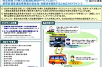 自動運転移動サービスを導入するバス・タクシーの安全性・利便性ガイドラインを公表 画像