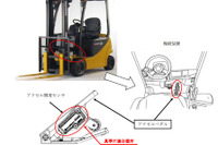 コマツ、バッテリ式フォークリフトが走行できなくなる恐れ リコール 画像