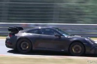フラット6サウンド炸裂！ポルシェ 911 GT3 開発車両がニュル激走［スクープ動画］ 画像