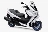スズキ バーグマン400 ABS、ホイールカラーをブルーに変更 画像