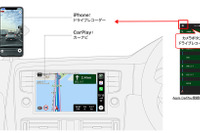 カーナビタイムのドラレコ機能、Apple CarPlay に対応 インカメラでの車内撮影も可能 画像