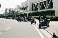 【東京モーターサイクルショー08】来場者増加で駐車場にもバイクの行列 画像