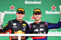 【F1 ブラジルGP】ホンダが1-2フィニッシュ…フェルスタッペン優勝、ガスリー2位 画像