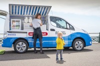 日産が電動のアイスクリーム移動販売車を提案、e-NV200 ベース…CES 2020 画像