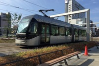 富山駅高架下にポートラム…ひと足早く富山市の路面電車「南北接続」を体験 2月9日 画像