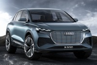 アウディの電動SUV、『Q4 e-tron』…CES 2020に出展予定 画像