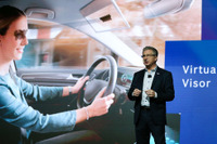 ボッシュが次世代サンバイザー、透明ディスプレイとカメラ搭載…CES 2020で発表［写真追加］ 画像