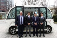 公道での自律走行バス…「横に動くエレベーター、エレベーターは無料」茨城県境町町長 画像