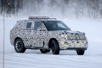 レンジローバースポーツ 次期型、BMW製V8搭載へ…ヴェラール風マスクに変身 画像