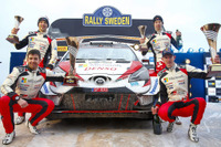 【WRC 第2戦】雪不足のスウェーデン戦、トヨタ1-3-4で今季初V…優勝はエバンス、19歳ロバンペラが3位に 画像