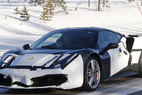 謎のフェラーリ 488GTB の正体は? V6ハイブリッド搭載の新シリーズか 画像