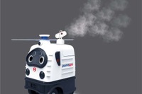 警備ロボットが消毒液散布---ZMP『パトロ』にオプション設定 新型コロナウィルス対策 画像