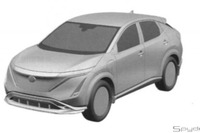 日産の新型電動SUV『アリヤ』、特許画像が流出…市販デザインか 画像