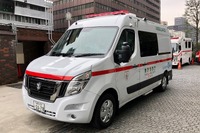 日産のEV救急車、東京消防庁で稼働開始---災害時には移動電源としても活用 画像