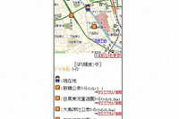 ケータイ向けMapFan、GPSで周辺スポット検索を開始 画像