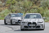 BMW M3セダン&M4クーペ 新型プロトタイプを同時スクープ!巨大グリルの威圧感を見よ 画像