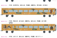 白い289系電車が「麒麟」に？…北近畿への特急に明智光秀ゆかりのラッピング車　8月8日から 画像