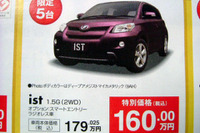 【新車値引き情報】コンパクトカーが最大24万円引き、最安値114万円 画像