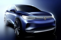 VWの電動SUV『ID.4』、航続延ばすエアロデザイン採用 9月末に発表予定 画像