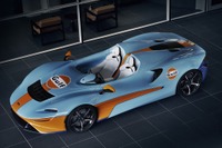 マクラーレン『エルバ』、815馬力ロードスターに伝説のガルフカラー…グッドウッドで発表 画像