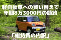 軽自動車への買い替えで「年間8万3000円の節約」に成功---維持費の内訳［マネーの達人］ 画像