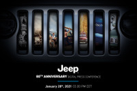 ジープ に80周年を記念した特別モデル 1月28日発表へ 画像
