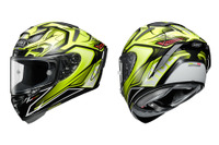 SHOEI X-Fourteen、グラフィックモデル「AERODYNE」に新色イエロー/ブラック追加へ 画像