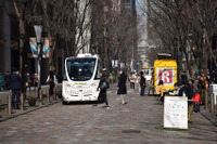 歩行者天国で自動運転モビリティを実証実験へ---歩行者との共存を検証 画像