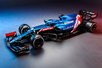 【F1】アルピーヌF1、2021年マシン『A521』レーシングカラー公開「表彰台めざし戦う」 画像