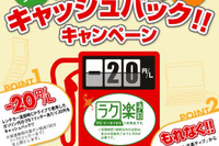 トヨタレンタカーでガソリン代キャッシュバック…1リットル20円 画像