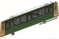 比叡山への足が緑と金色に…叡山ケーブルが23年ぶりに車両リニューアル 3月20日から 画像