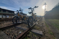 運休中のレール上を自分で走る…くま川鉄道で「レールサイクル」 5月1日から 画像