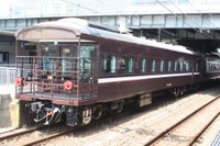『トワイライトエクスプレス』色の機関車が山口線のレトロ客車を牽引…山陽本線厚狭~下関間開業120周年記念列車 5月30日 画像