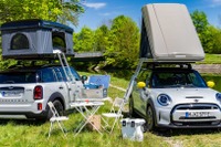 MINIの電動2車種、純正ルーフテントを欧州設定…環境に配慮したキャンピングカーに 画像