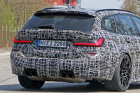 BMW M3ツーリング がミュンヘン市街地に出現…高出力モデル「コンペティション」も? 画像