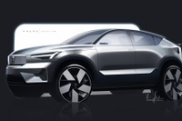 ボルボ初のEV専用SUVクーペ、『C40』…内外装デザインの特長を発表 画像
